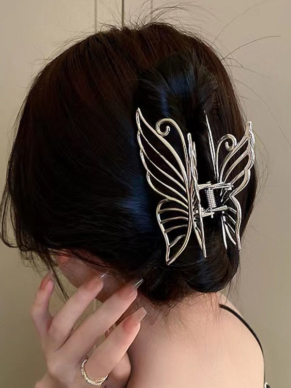 Pinza para el pelo con forma de mariposa grande