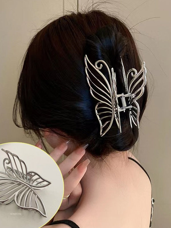 Pinza para el pelo con forma de mariposa grande