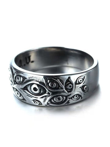 Anillo vintage con diseño de ojo para hombre