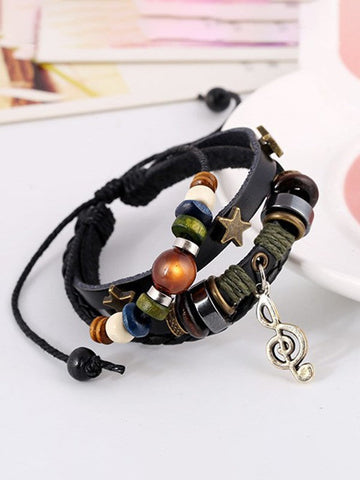 Pulsera vintage bohemia multicapa