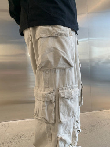 Pantalones cargo holgados con múltiples bolsillos para hombre