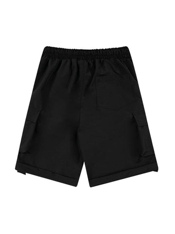 Pantalones cortos cargo de pierna recta para hombre