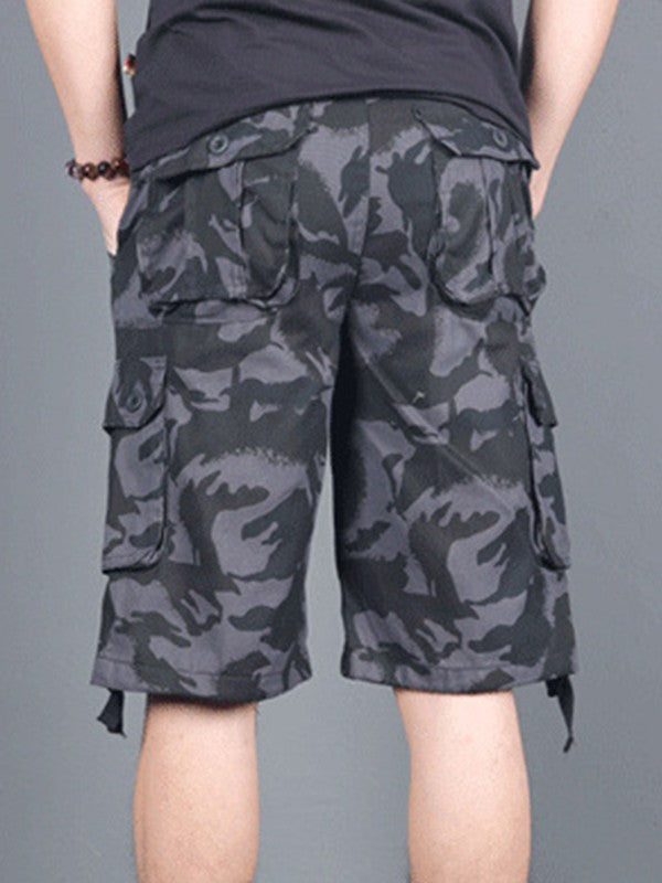 Camouflage-Cargo-Shorts für Herren