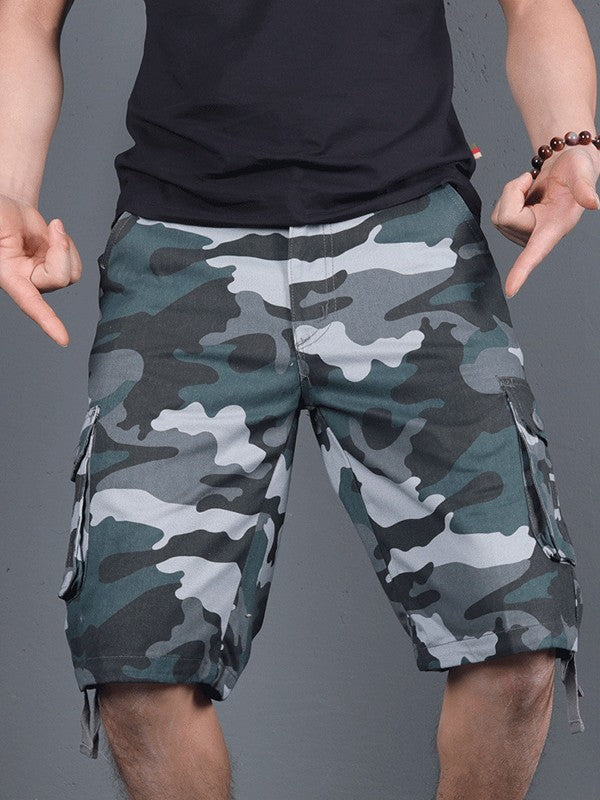 Camouflage-Cargo-Shorts für Herren