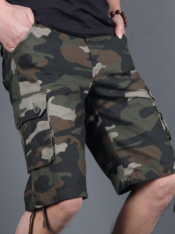 Camouflage-Cargo-Shorts für Herren