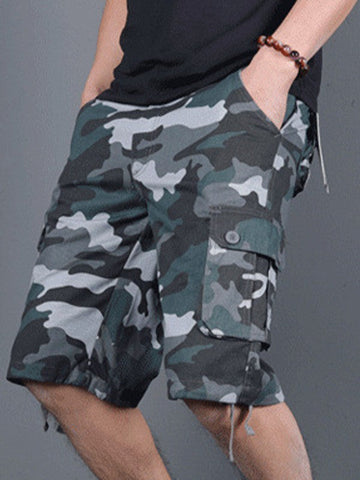 Camouflage-Cargo-Shorts für Herren