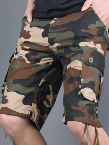 Camouflage-Cargo-Shorts für Herren