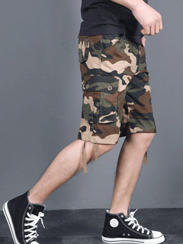 Camouflage-Cargo-Shorts für Herren