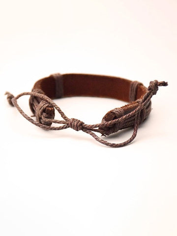 Adjustable Bat Pattern Pu Leather Bracelet