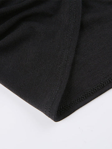 Thumb Hole Design Bolero Knit Top
