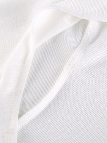 Thumb Hole Design Bolero Knit Top
