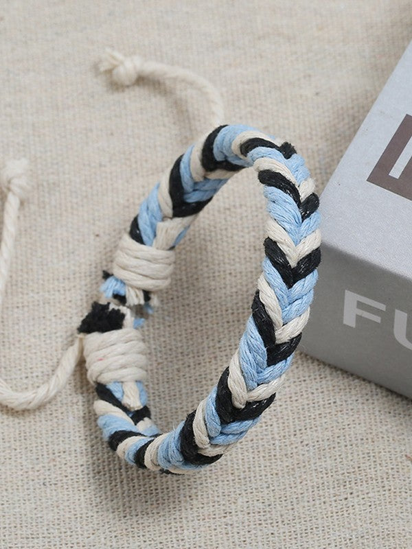 Color Block Braided Rope Bracelet