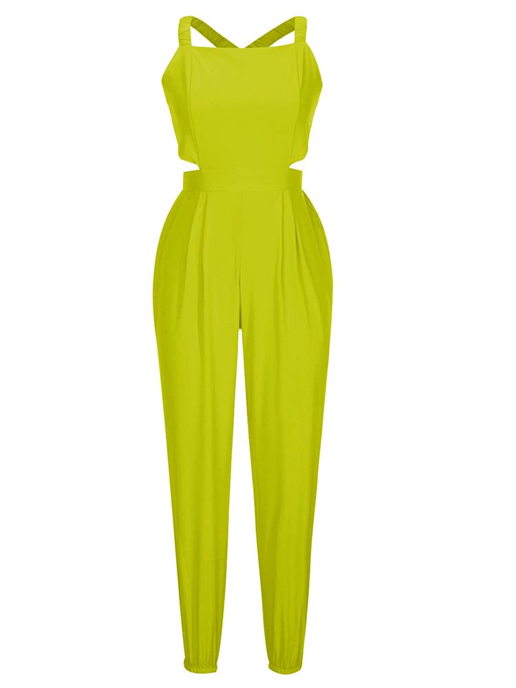 Jumpsuit mit überkreuztem Rücken