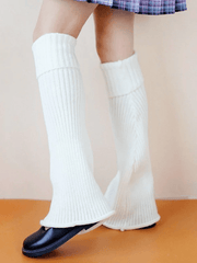 Ankle Flare Ribbed Knit Leg Warmer
