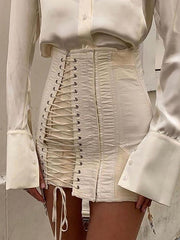Bandage Wrap Mini Skirt