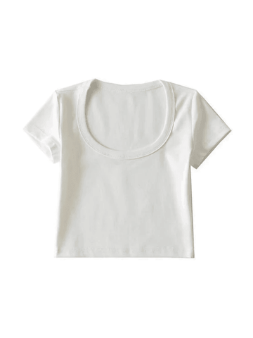 Basic Crew Crop Top