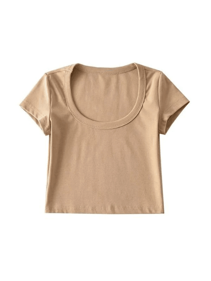 Basic Crew Crop Top