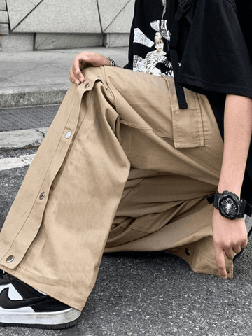 Buttoned Pocket Patch Cargo Pants