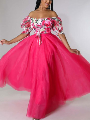 Einfarbiger Rock mit hoher Taille