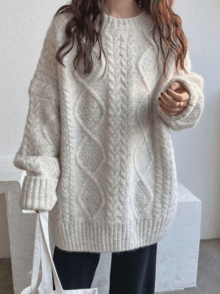 Cable Knit Jumper Sweater – Omcne