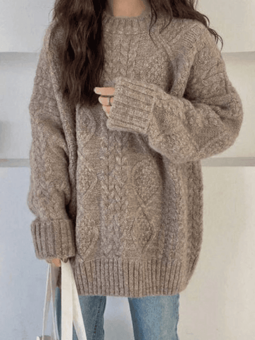 Pullover mit Zopfmuster