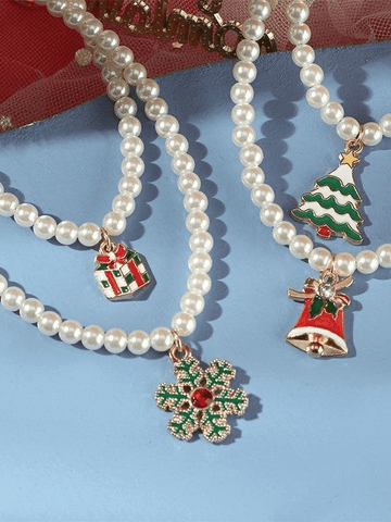 Christmas Pearl Necklace