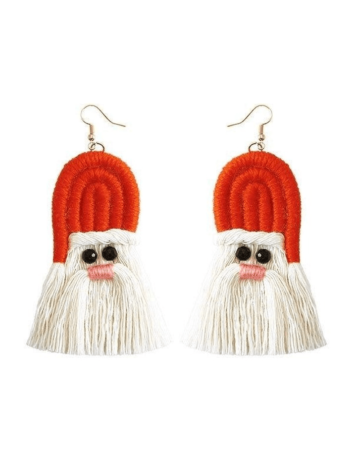 Christmas Fringed Drop Earring
