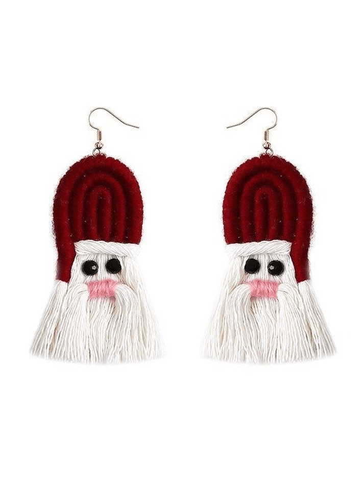 Christmas Fringed Drop Earring