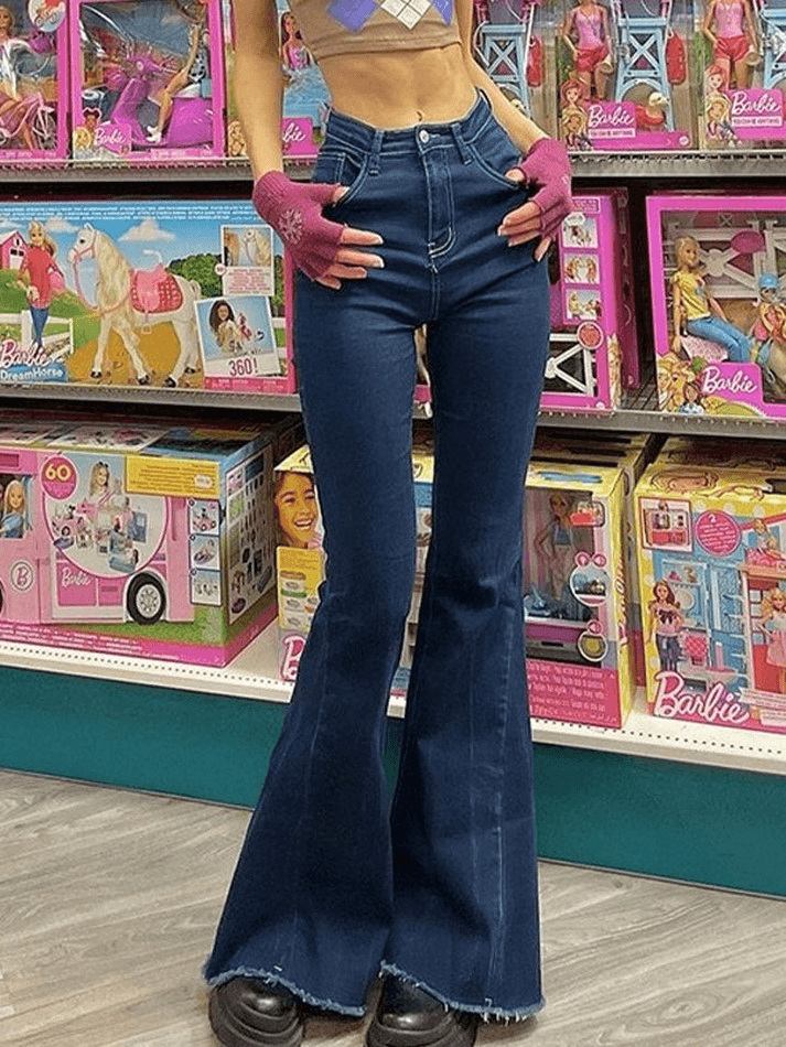 Classic High Waist Flare Jeans