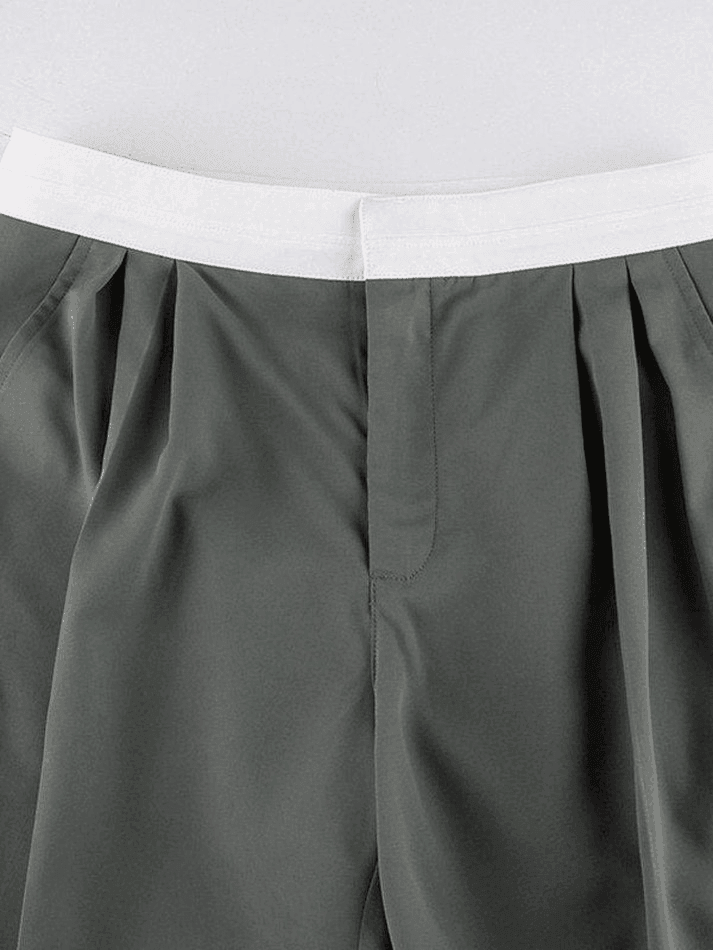 Vintage-Hose mit kontrastierender Taille
