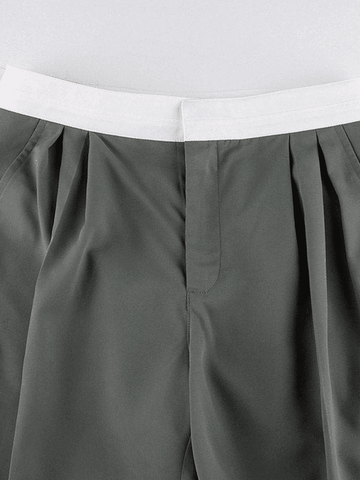 Vintage-Hose mit kontrastierender Taille