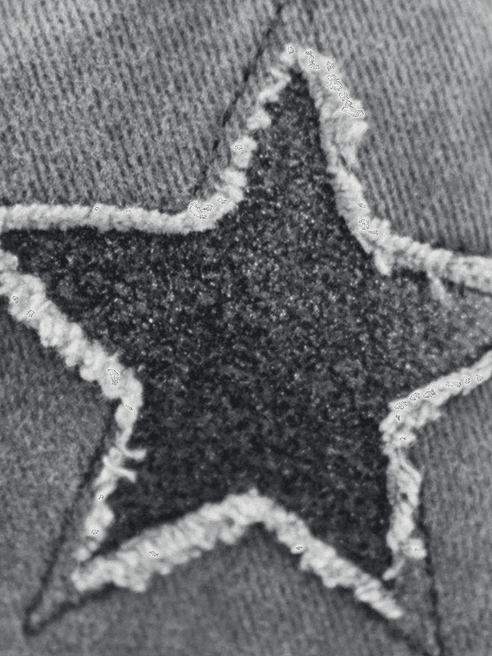 Distressed Wash Sequin Star Baseball Cap