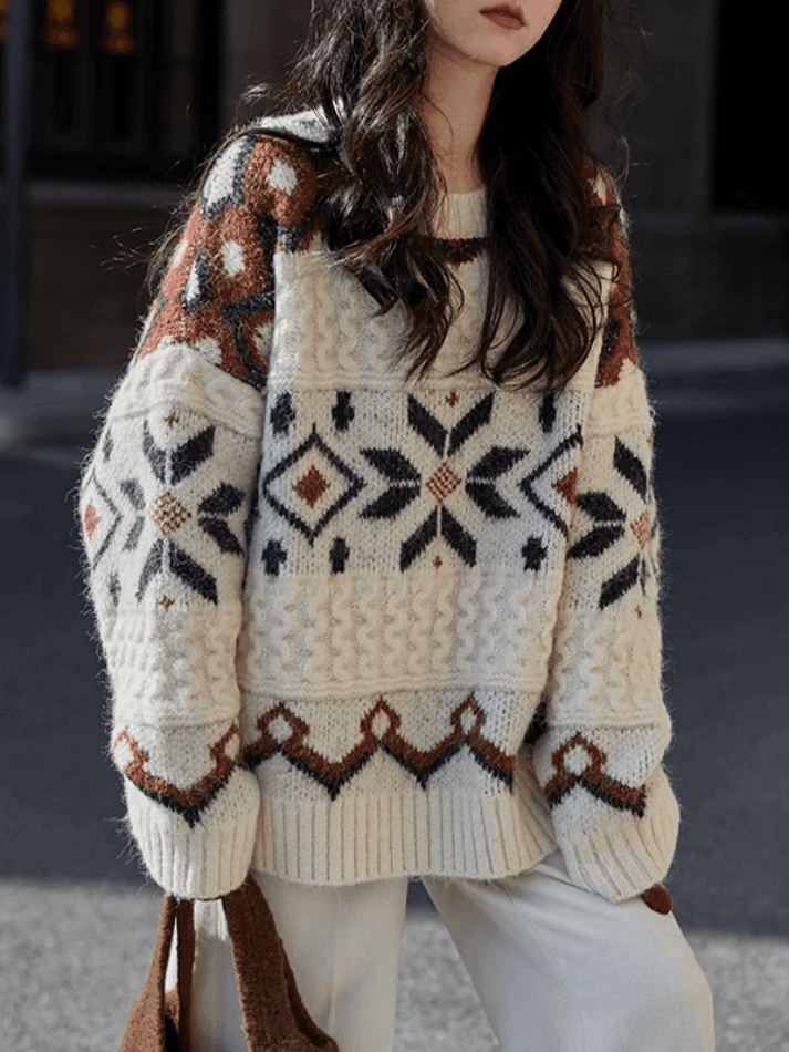 Fair Isle Christmas Pullover Sweater