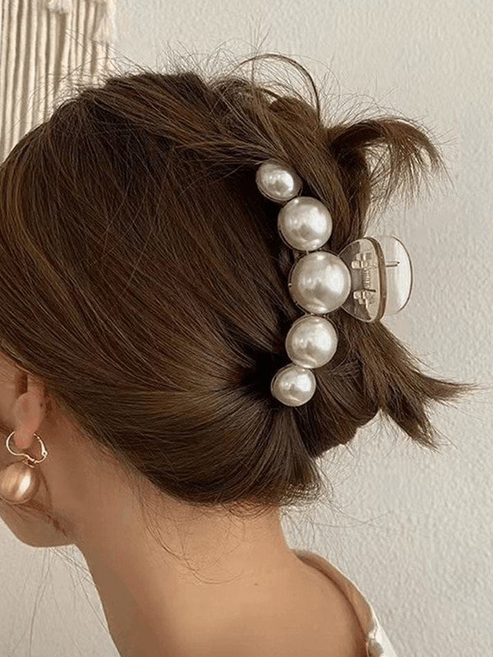 Pearl Decor Large Hair Claw