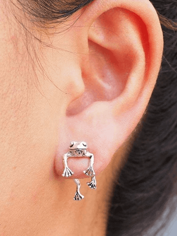 Frog Design Stud Earring