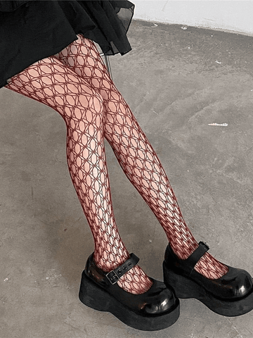 Pattern Fishnet Tights