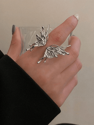 Grunge Butterfly Cuff Ring