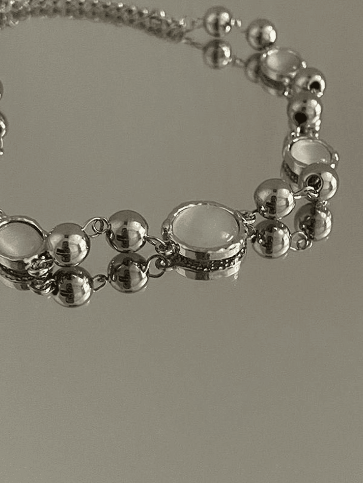 Grunge Gem Decor Beads Necklace