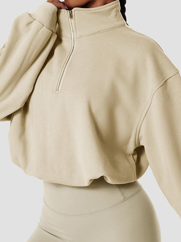 Half Zip Neck Sweatshirt