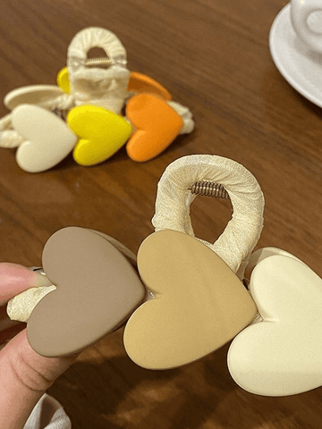 Heart Decor Large Hair Claw