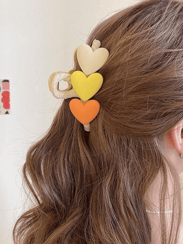 Heart Decor Large Hair Claw