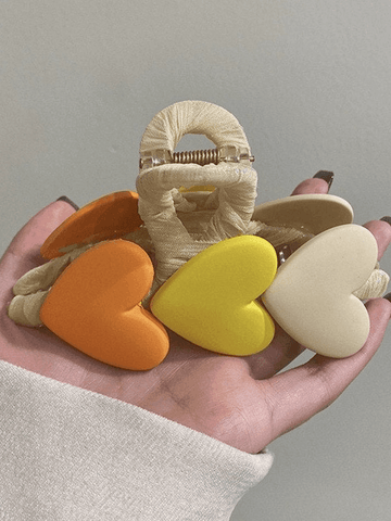 Heart Decor Large Hair Claw