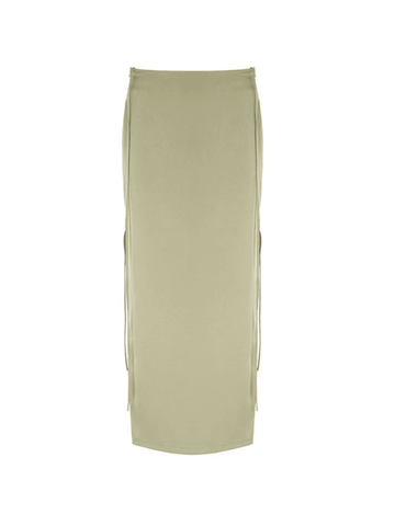 High Slit Satin Maxi Skirt