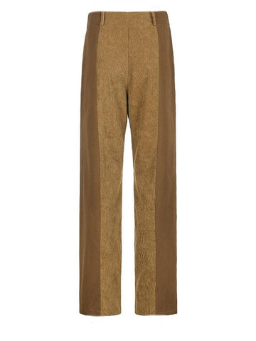 High Waist Y2K Corduroy Loose Pants