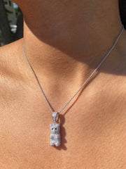 Crystal Bear Necklace