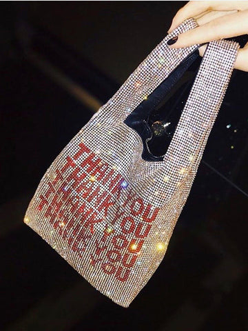 Thank You Sequins Bag