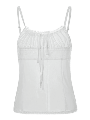 Chiffon-Camisole mit Schnürung