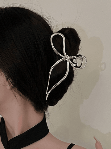 Large Bow Pattern Hair Claw Clip