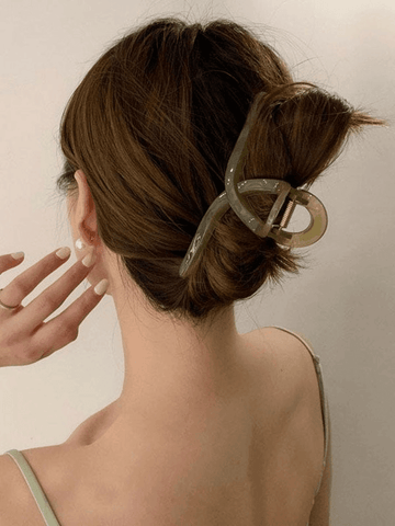 Large Morandi Color Hair Claw Clip