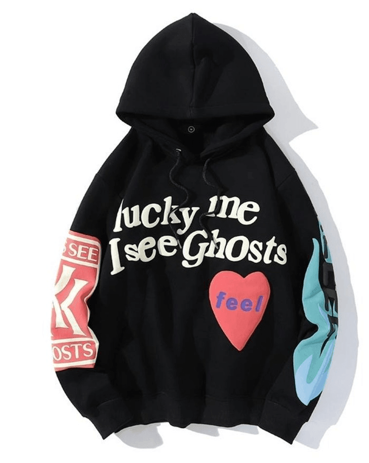 Letters Printed Long Sleeve Hoodie